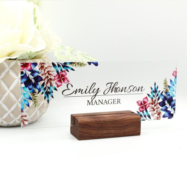Customized Desk Name Plate Office Supply Personalized Secretary Sign Gift Custom Nurses Teacher Friend School Boss And Coworker