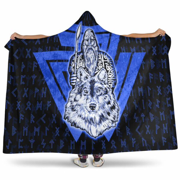 Gifts Fleece Sherpa Blanket Viking Hooded Blanket