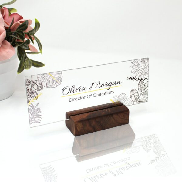 Personalized Desk Name Plaque, Acrylic Office Plaque With Name Best Boss Gifts