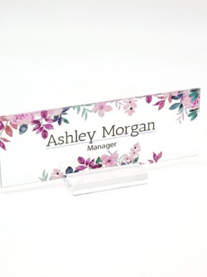 Personalized Desk Plaque - Acrylic Name Plate Sign Gifts For Tearcher, Boss, Coworkers And Friends