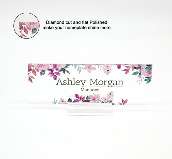 Personalized Desk Plaque - Acrylic Name Plate Sign Gifts For Tearcher, Boss, Coworkers And Friends - Image 2