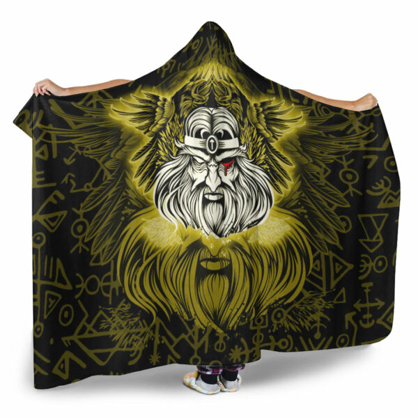 Personalized Fleece Blankets Viking Hooded Blanket - Image 2