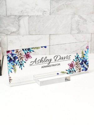 Personalized Name Desk Plate Custom Nameplate Office Name Sign Business Desk Name Desk Decor For Women Appreciation Gift Manager & Boss Gift