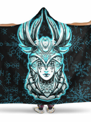 Personalized Viking Style Hooded Blanket
