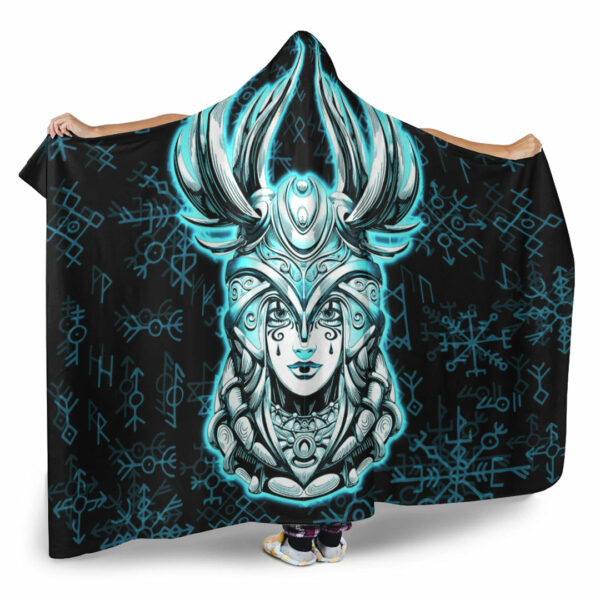 Personalized Viking Style Hooded Blanket - Image 2